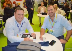 Etienne Jordaan, from Delecta with Neil Malan, from Origin Fruit Direct who are both exporters of fruit from South Africa.